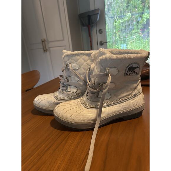 Sorel Women’s White Vapor Snow Boots Size 7.5 Waterproof Insulated Winter Snow - Picture 3 of 3